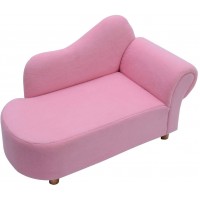Sofa Canapea Fotoliu Roz fetite  - Luxury Pinky Princess Lounge Sofa cu cardu din lemn 